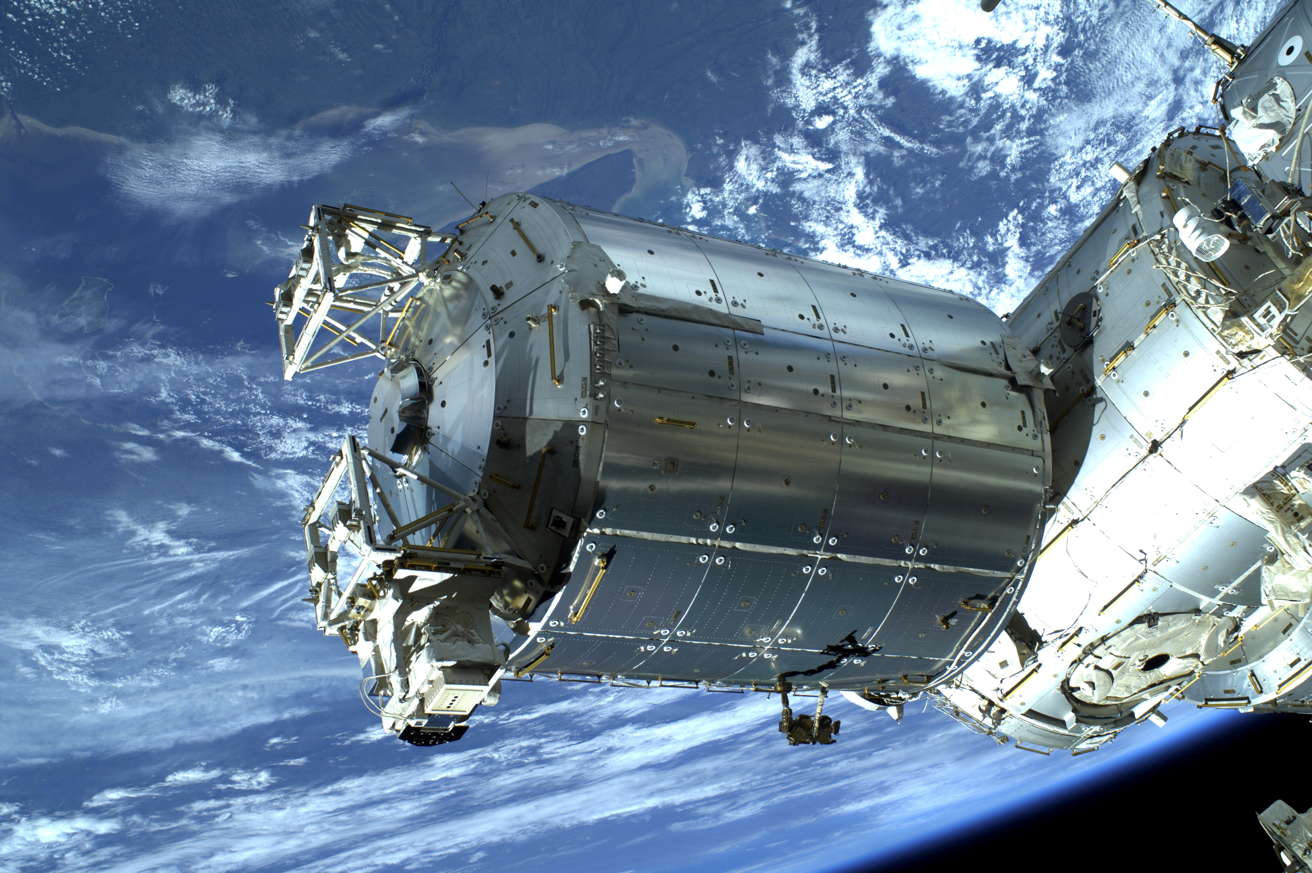 This image of Europe’s Columbus space laboratory was taken by ESA astronaut Luca Parmitano during his spacewalk on 9 July 2013. Image @ESA 2018
