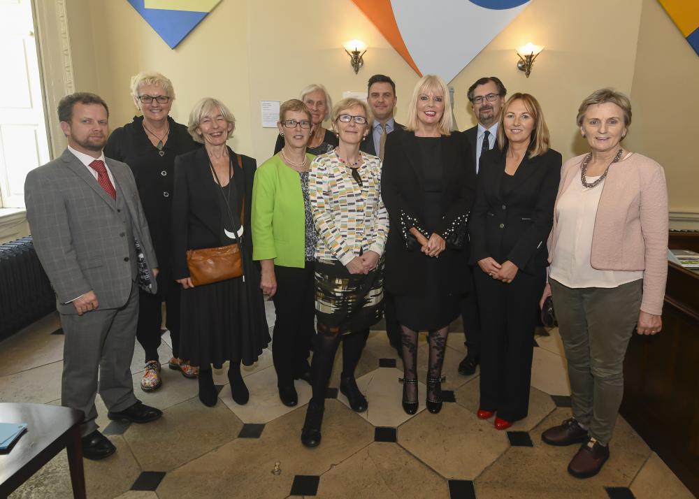Speakers, including Minister Mary Mitchell O' Connor, at the 'Gender Equality in Higher Education: Ambitioning Change' conference at the Royal Irish Academy.