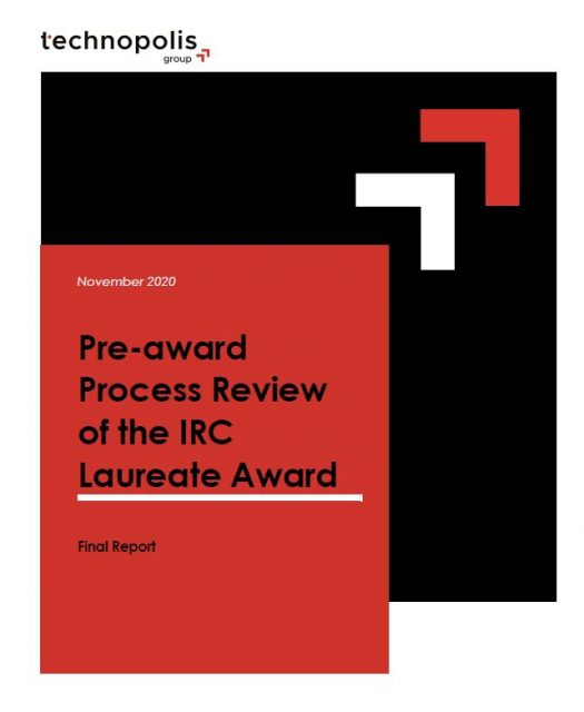 Pre-award Process Review of the IRC Laureate Award