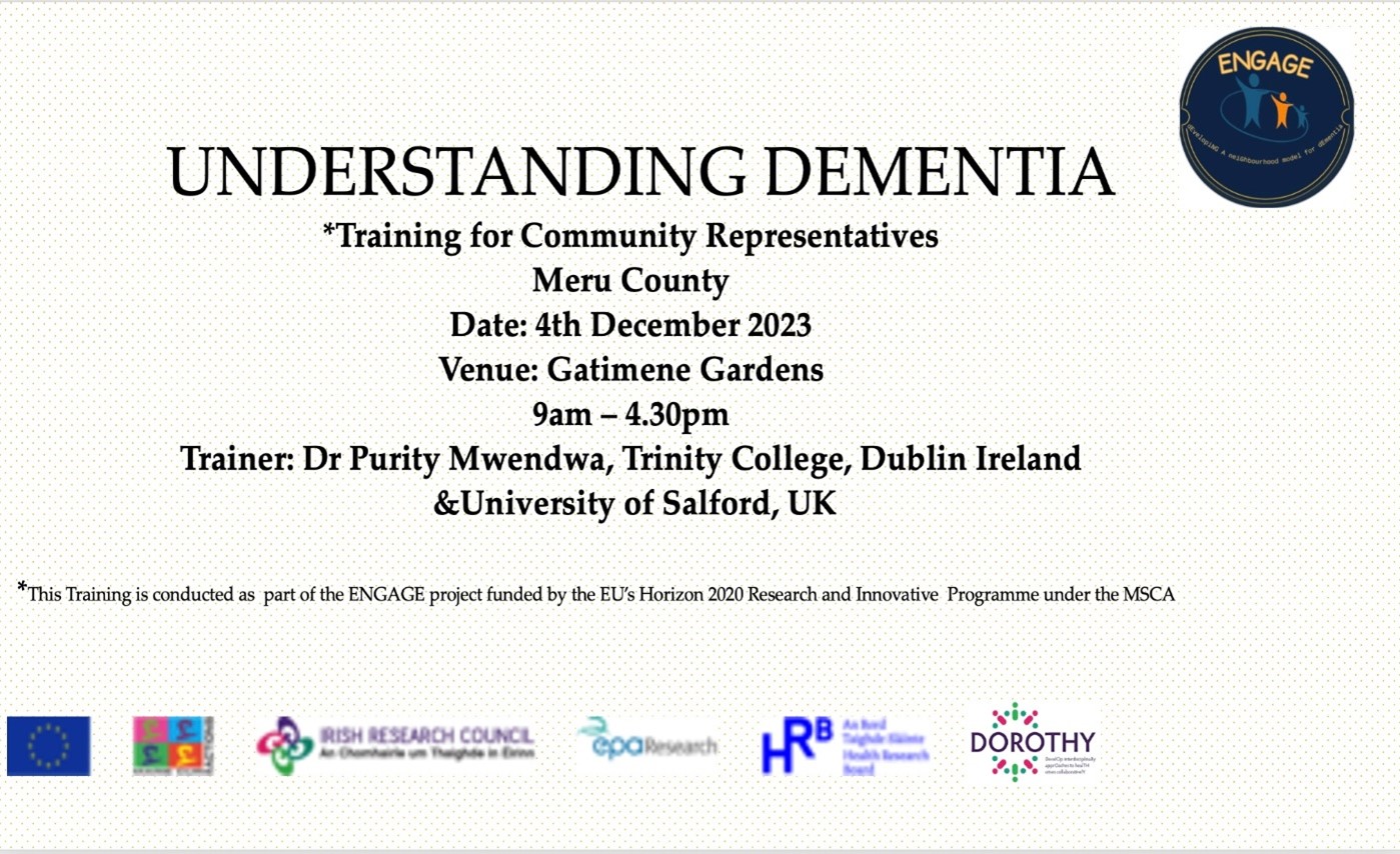 Dementia workshop advertisement